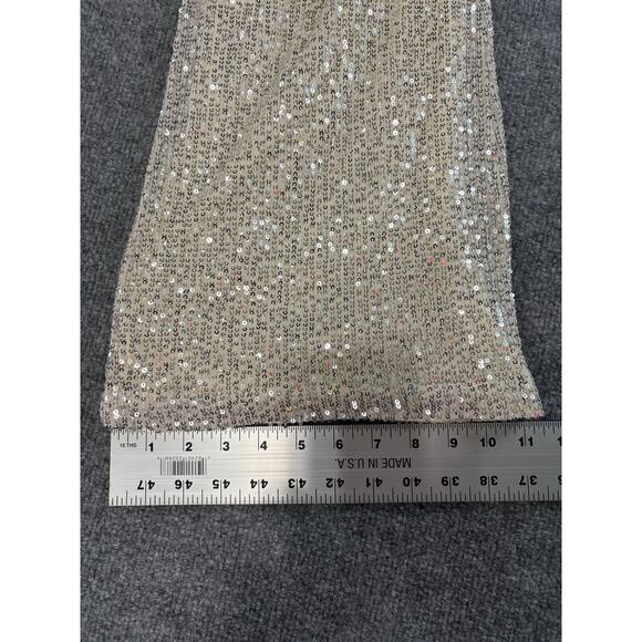 NWT Baltic Born Brussels Sequin Jumpsuit Ivory White Sparkly Holiday Sz L - Picture 5 of 10